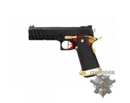 Пистолет AW Custom HX20  Competition Grade Hi-Capa Gas Blowback Pistol - Black / Gold