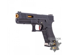 Пистолет WE Glock 17 T1 (gold barrel/black frame)
