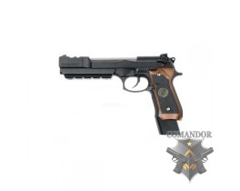 Пистолет WE Beretta BioHazard M92 Extended/Comp version – Semi-only (Brown grip)