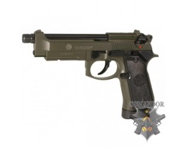 Страйкбольный пистолет Taurus PT 92 AF, металл, зелёный, СО2